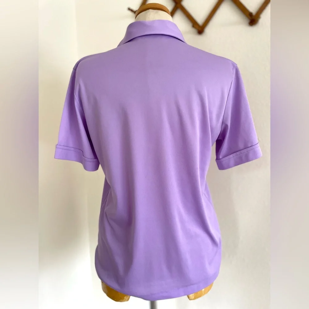 Vintage Lavender Ruffle Short Sleeved Blouse - Picture 7 of 12